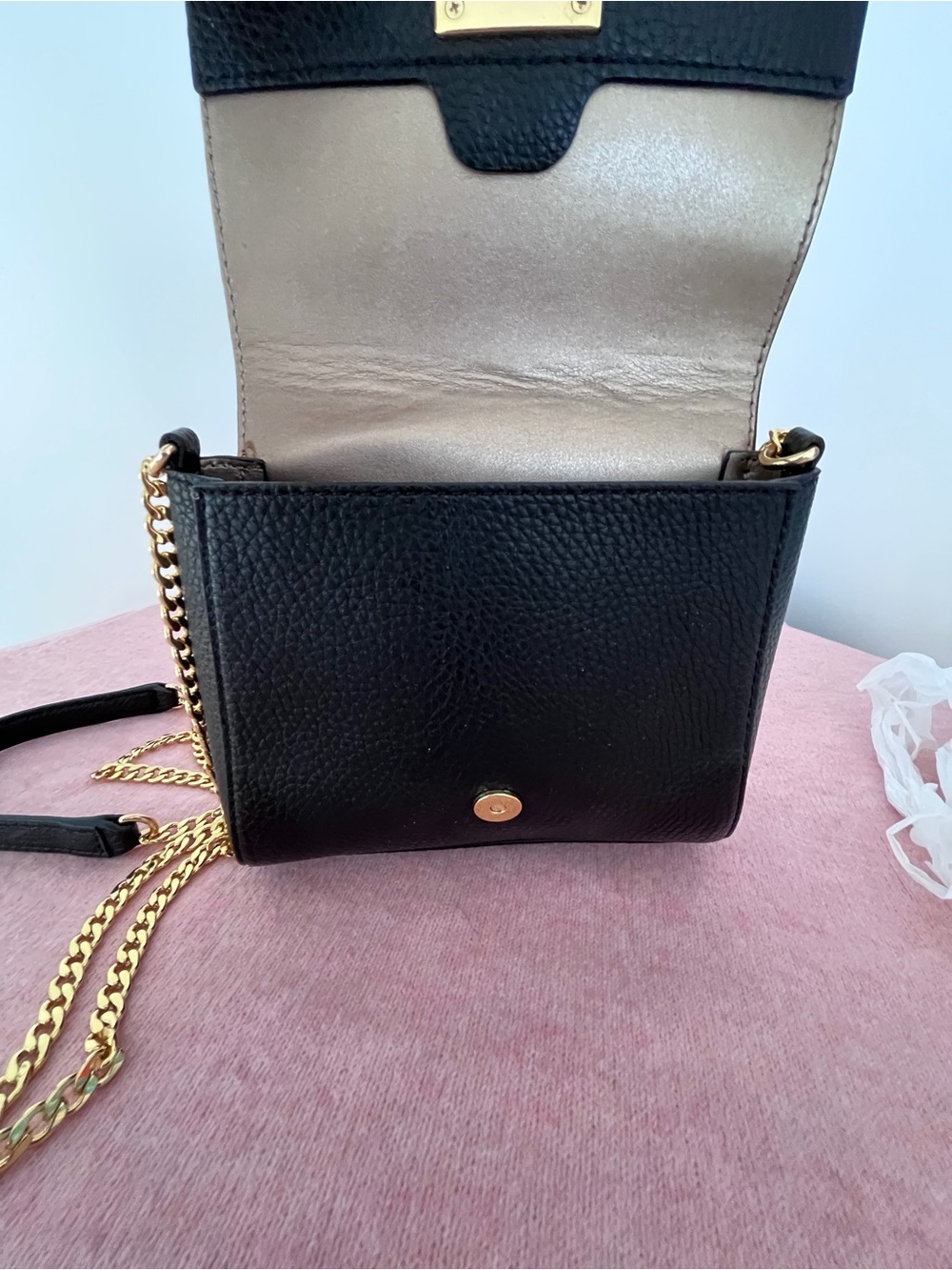 Lauren Ralph Lauren Crossbody Bag with Gold Chain - Picture 7 of 7